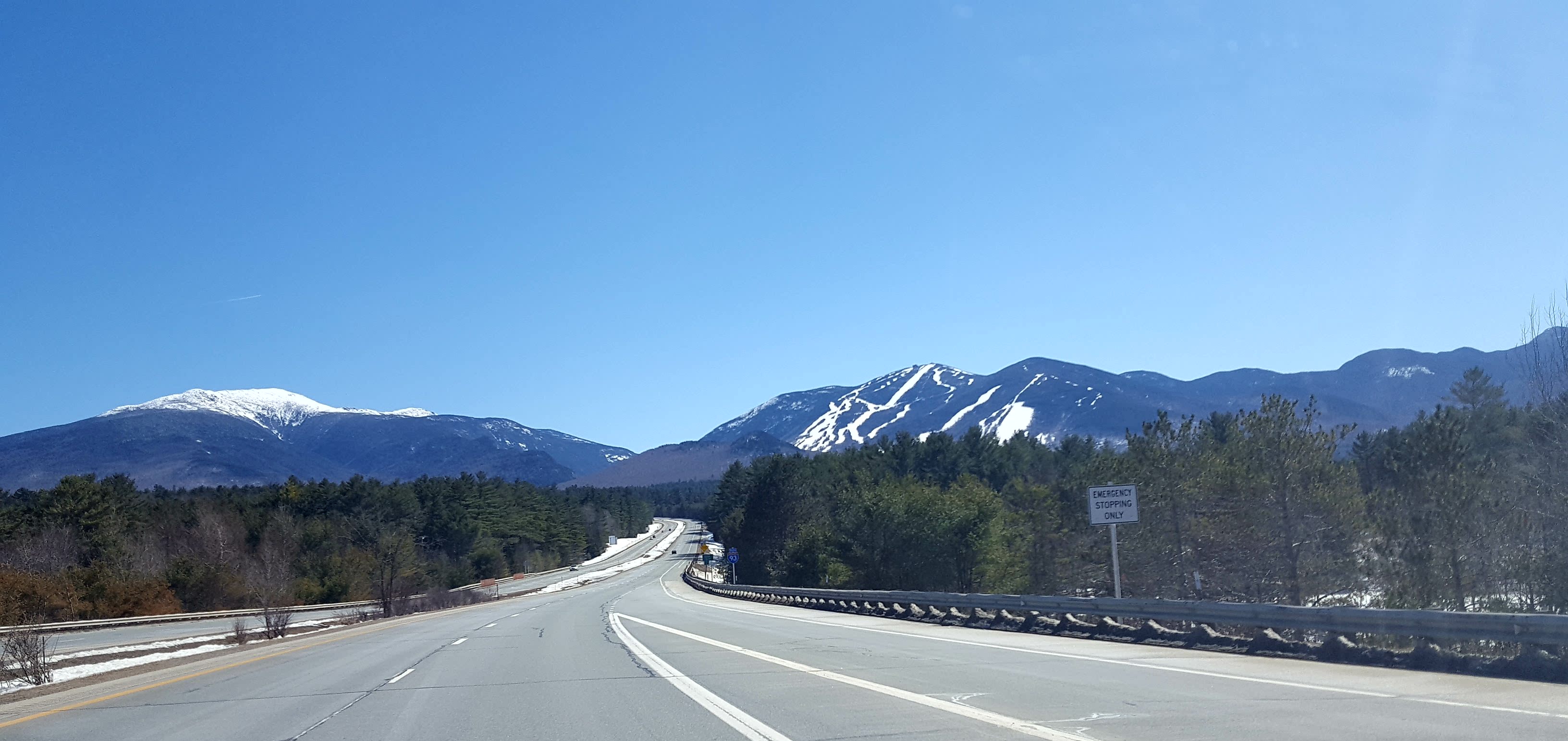 Cannon Mountain from highway.