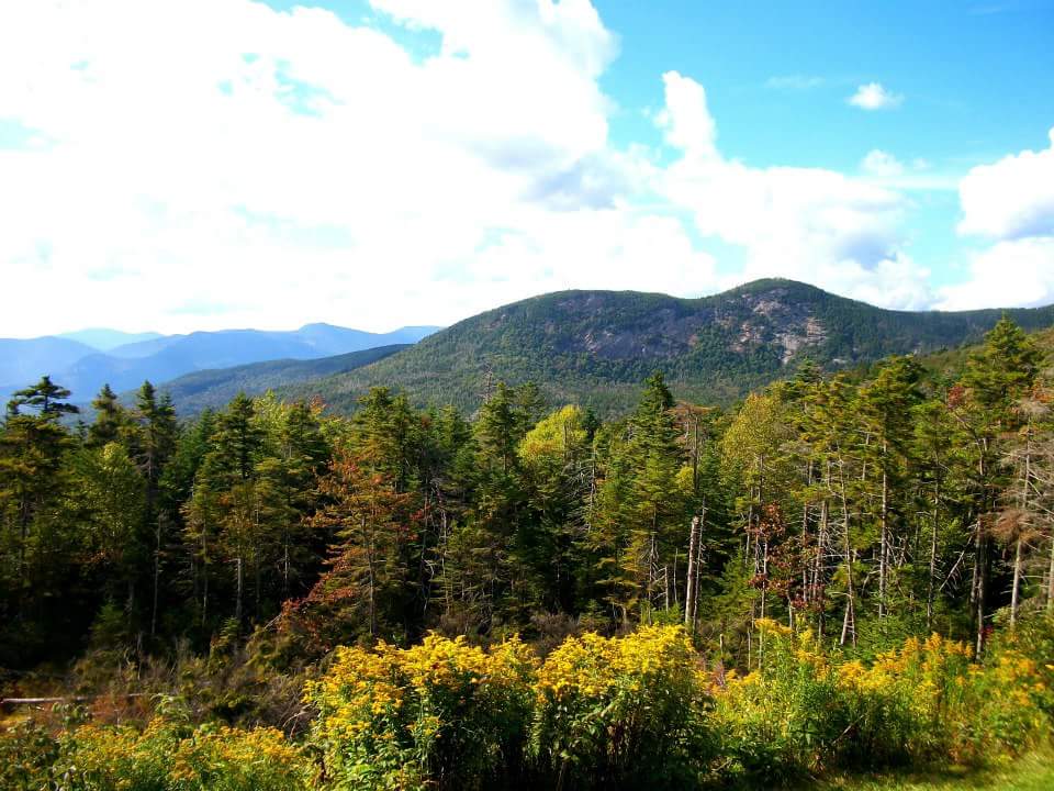 Kancamagus Scenic Byway view in summer